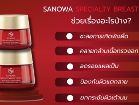 ครีมทานวดหน้าอกหลังศัลยกรรม SANOWA SPECIALTY BREAST CREAM